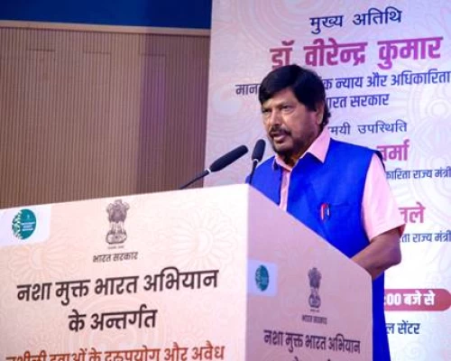 Addiction to drugs affects not only the individual consuming drugs but also their entire family: Ramdas Athawale